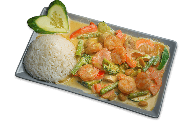 Produktbild Erdnuss Curry Großgarnelen