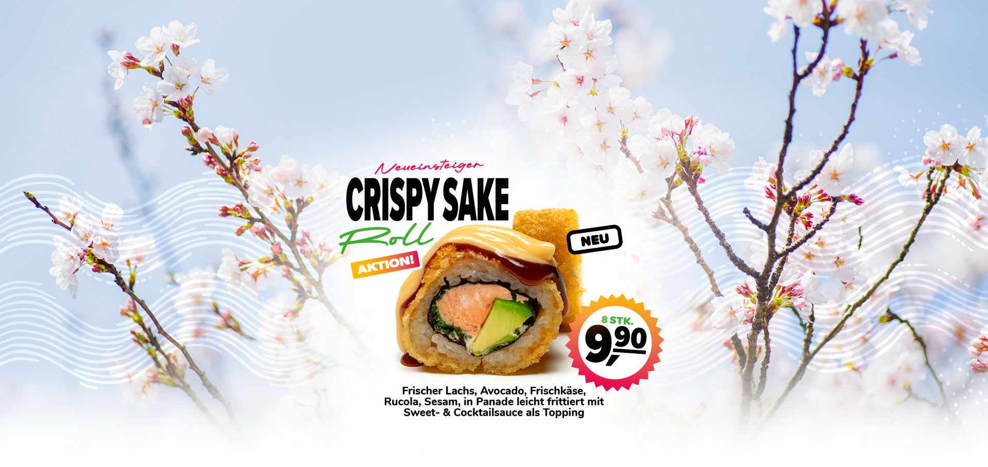 Inside Out Crispy Sake Roll
