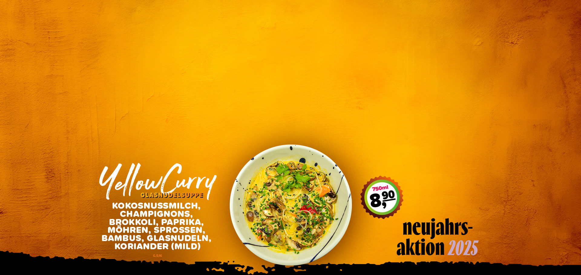 Yellow Curry Glasnudelsuppe